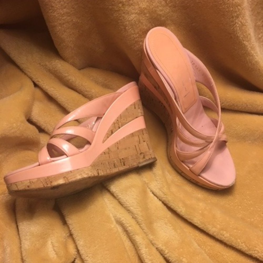 Vero Cuoio Kate Spade Patent Pink Wedge